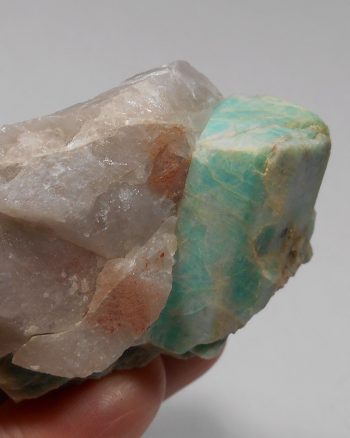 Amazonite and smoky quartz