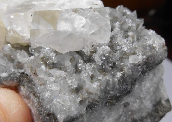 Calcite and quartz
