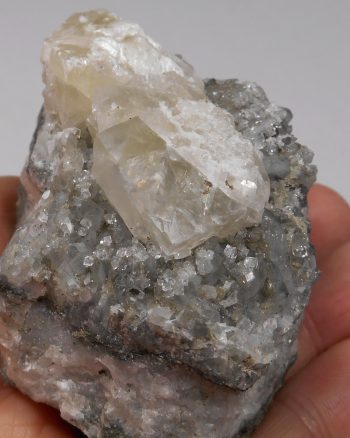Calcite and quartz