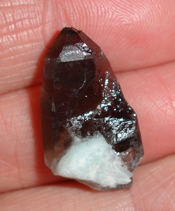 Smoky quartz with pale amazonite