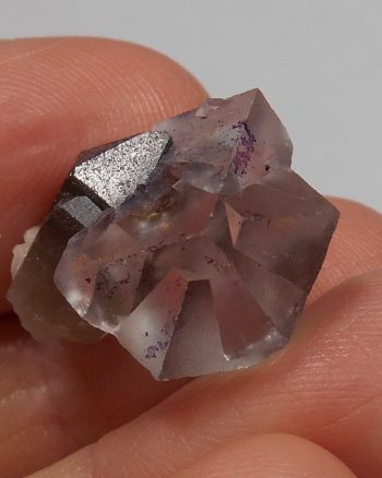 Fluorite and smoky quartz Thumbnail-sized specimen.