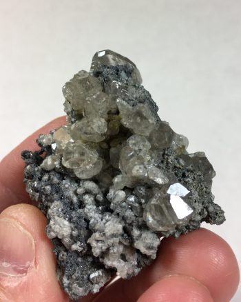 Cerussite crystals on matrix