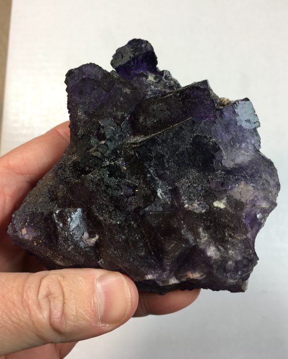 Deep purple fluorite. Color looks great when back-lit.