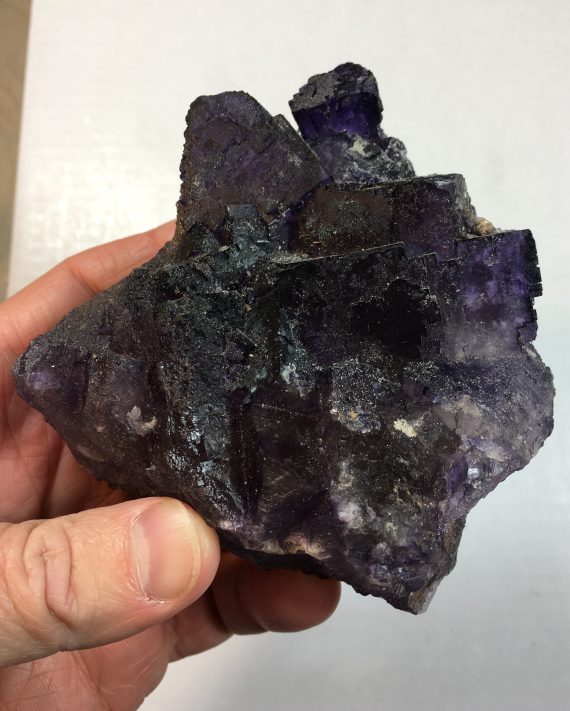 Deep purple fluorite. Color looks great when back-lit.