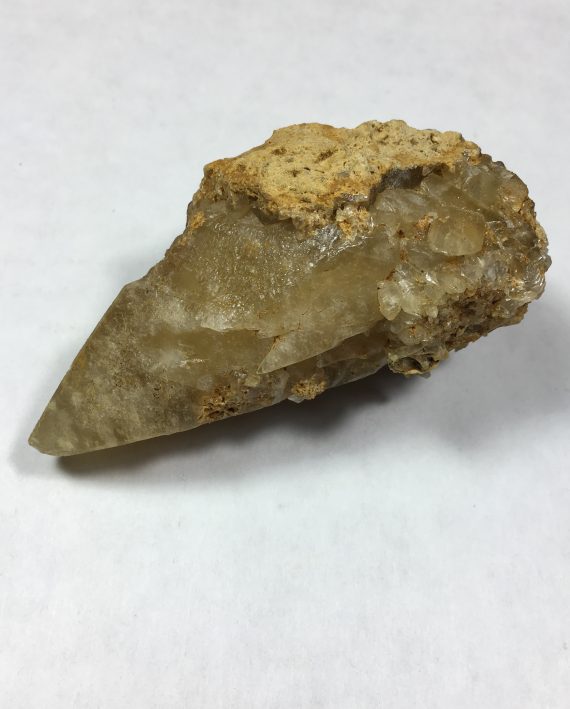 Honey colored calcite crystal