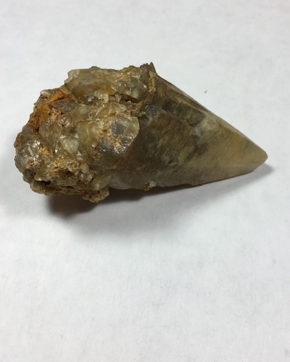 Honey colored calcite crystal