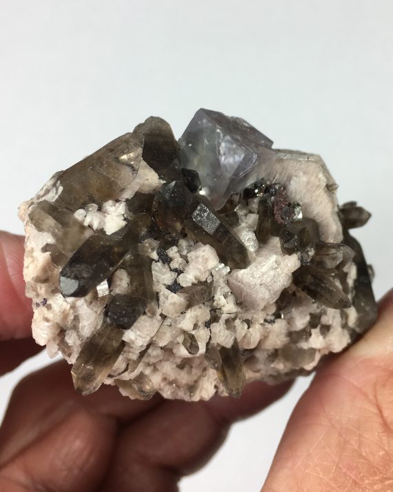 Smoky Quartz, Microcline, and Fluorite