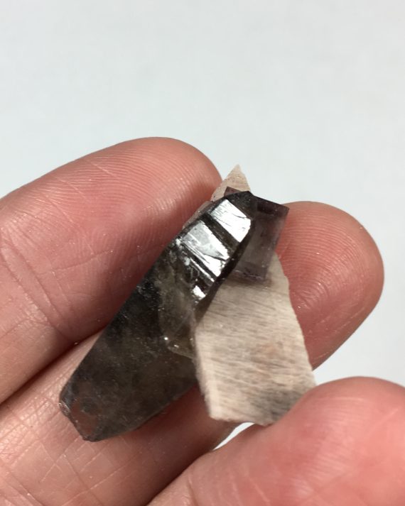 Beautiful specimen of Fluorite, Smoky Quartz, Fluorite, and Specular Hematite