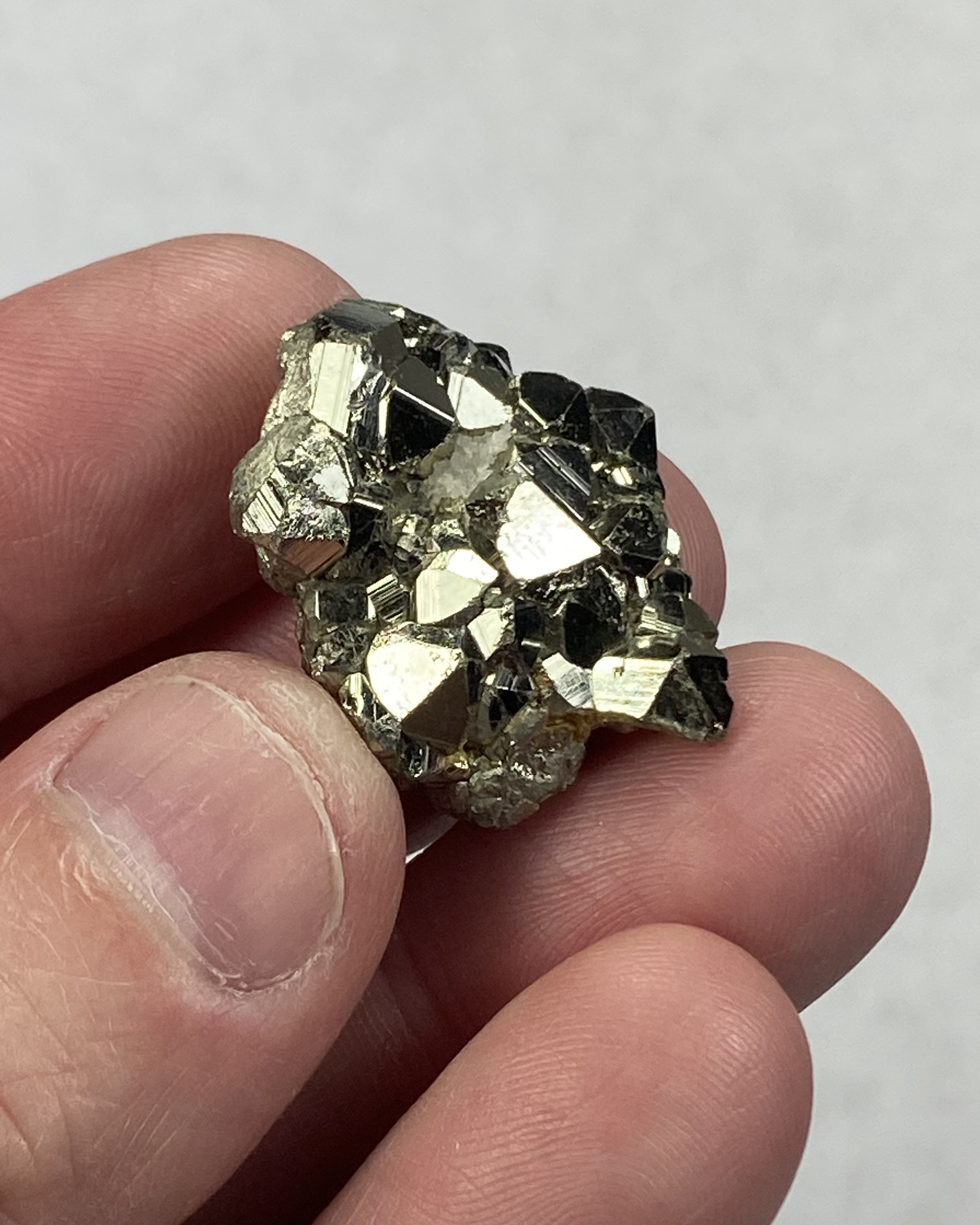 Pyrite - pyritohedral crystal form