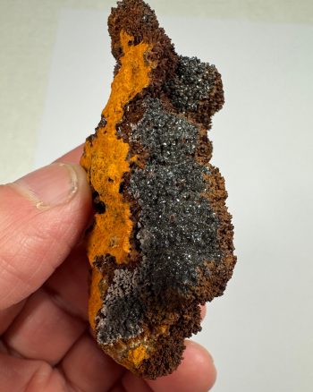 Rare plattnerite in limonite matrix